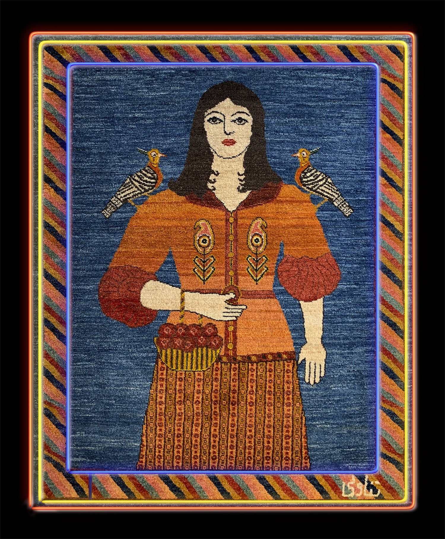 Farangi Woman on Carpet