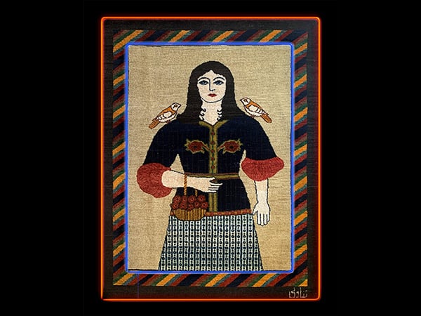 Farangi Woman on Carpet