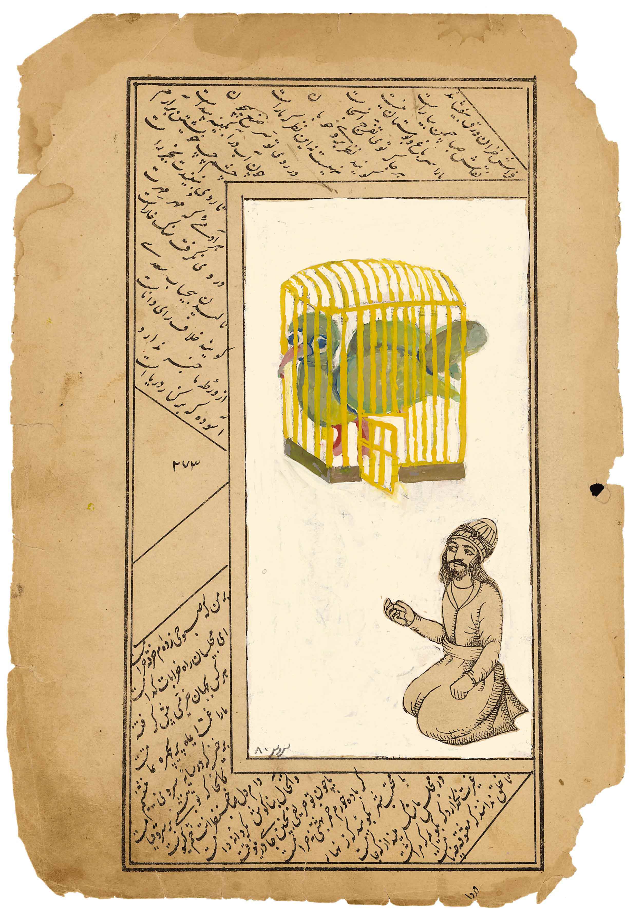 Man and Birdcage I